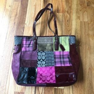 Vintage Coach Patchwork Tote